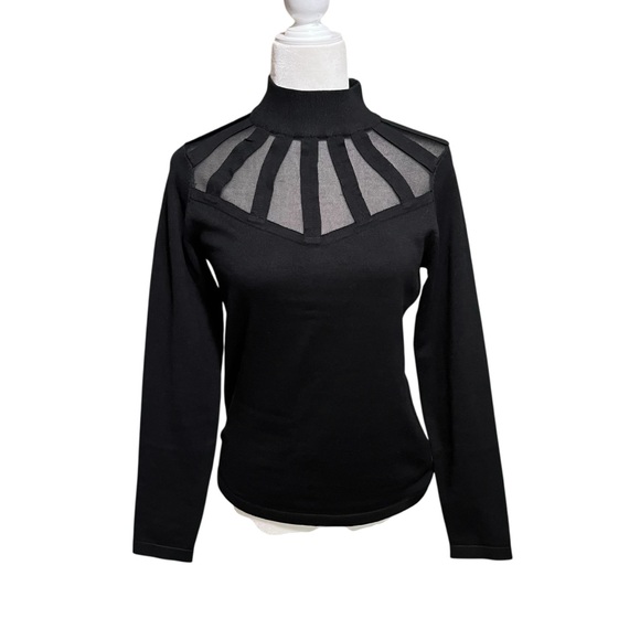 Carmen Marc Valvo Corp core contemporary comfort career turtleneck top - Picture 2 of 11